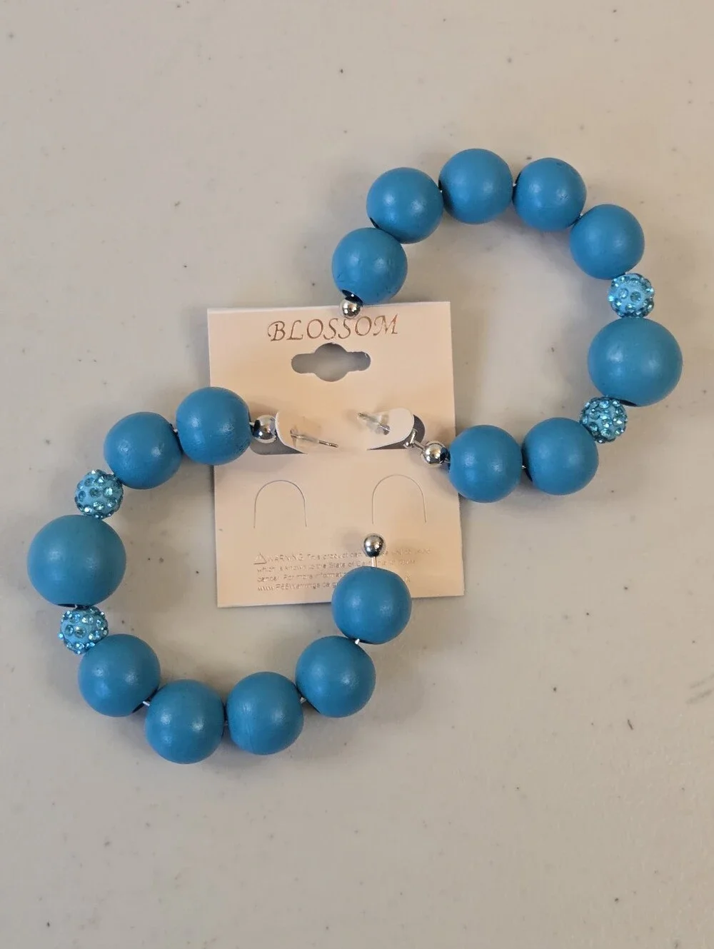 NWT Blossom Turquoise Beaded 3